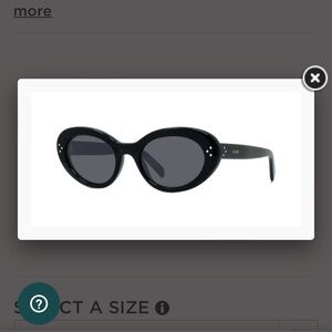 Celine CL401931 in black 
Some faint scratches on lens, nothing major